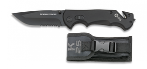 K25 Black Rescue Folding Knife