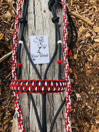 Rope Halter With Custom Stitched Solomon Braid