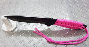 Fury Outback Pink Chord Wrapped Knife