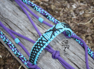 Custom Made Rope Halter With Spider Braid
