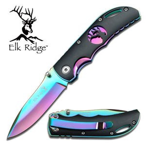 Elk Ridge Rainbow Linerlock Pocket Knife