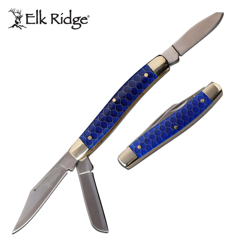 elk ridge blue folding knife