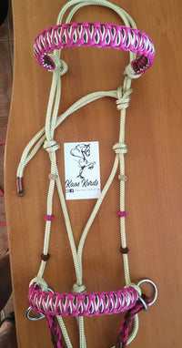 Bitless Bridle With Stitched Solomon Braid